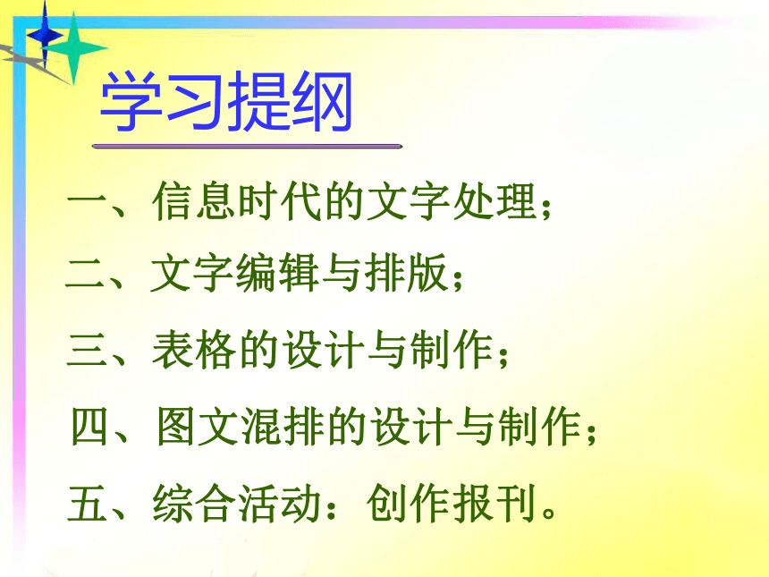 冀教版七年级全册信息技术 10.图文处理 — 图文设计制作全攻略